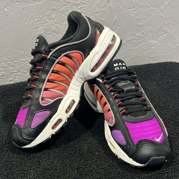 ?? NIKE AIR MAX TAILWIND 4 Men’s Sz 9 SUNS ORANGE/PURPLE/BLACK - EXCELLENT main image 11